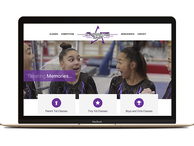 Gymnastics Website gymnastics design gymnastics website web design website design