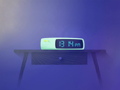 illustration alarm blue clock gradient imagine skin table texture