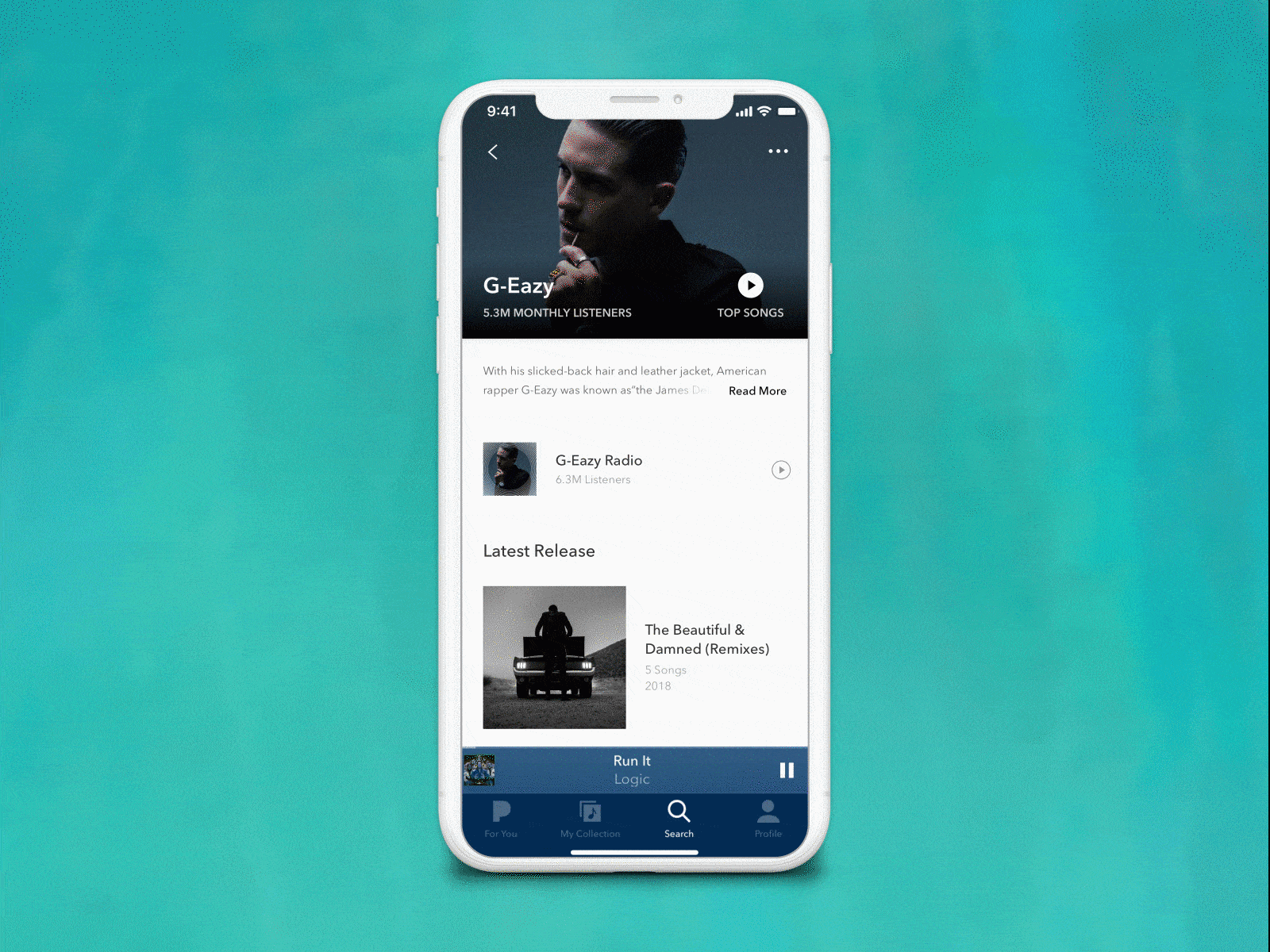 Pandora Backstage Pages about album backstage clean design explore music app pandora product design server ui