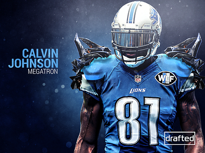 Megatron DRAFTED athlete elite football hero nfl