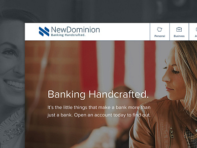 NewDominion Bank Redesign