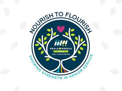 Nourish to Flourish 2021 Conference 2021 conference logo meals on wheels nourish to flourish texas