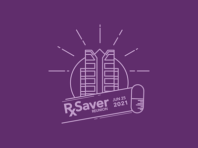 RxSaver Reunion Koozie Design design illustration koozie line