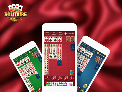 Royal Solitaire - Main page animation app branding design game graphic design illustration logo spine ui ux