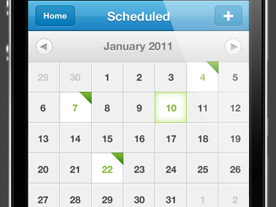 Tweaks app calendar ios iphone sydney ui