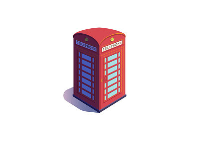 Phone Box icon illustration london phone vector