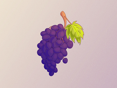Bunch of Grapes food grape graphics icon illustration vector