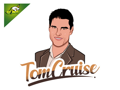 TomCruise art By SLF.art7 branding design graphic design illustration logo vector