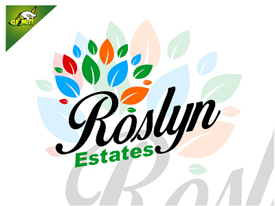 Roslyn Estates Logo Design branding design graphic design illustration logo vector