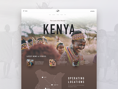 Country Overview Page africa explore kenya travel ui ywam