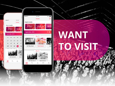 Want to visit calendar celebrate event ios mobile public ui ux