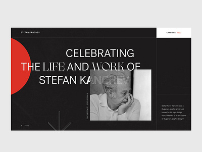 Stefan Kanchev - Home screen digital design stefan kanchev typography ui visual direction web design web designer webflow expert website design