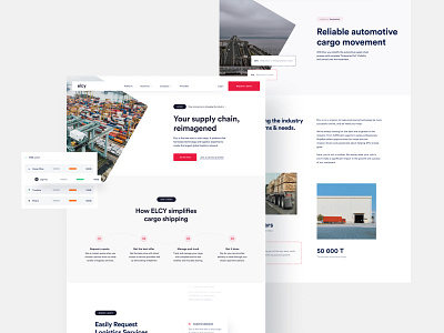 Logistics website design