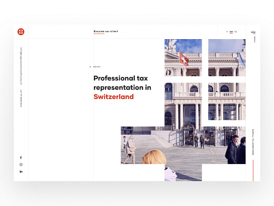 Tax representation services in Switzerland swiss switzerland tax website web design webflow website website design