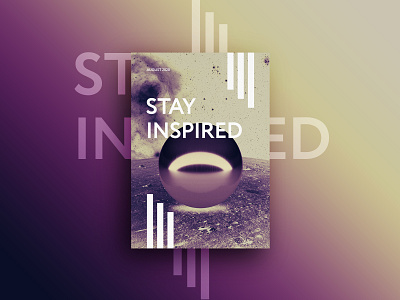 Poster - Stay inspired design graphic design graphicdesign photoshop poster poster design