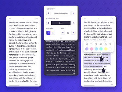 Bookcase app app design design ebook ebook reader reader app sketchapp ui