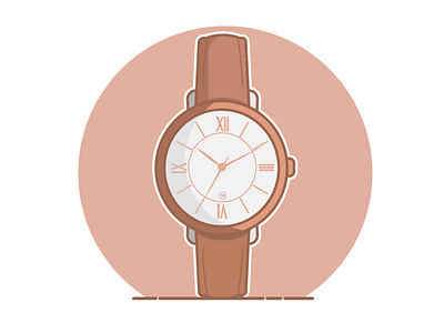 Jacqueline Cedar design flat illustration vector watch
