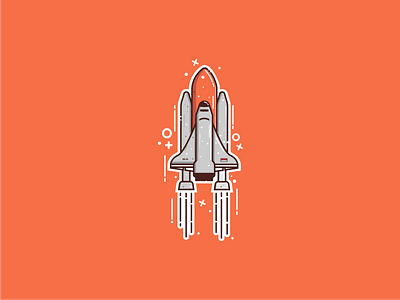 Spaceship illustration rocket spacehip vector