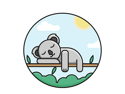 Koala design flat illustration vector