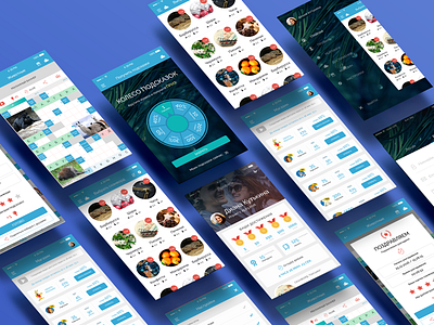 Hello Dribbble =) android app blue graphic design green mobile design ui design