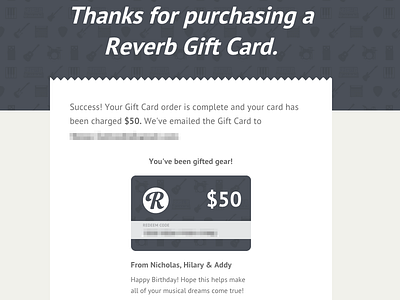 Reverb Gift Card Receipt css receipt gift card receipt reverb reverb gift card reverb.com