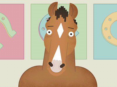 BoJack is back! 2d bojack horseman character animation gif illustration loop motion phone princess carolyn vector
