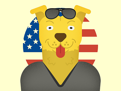 Mr. Peanutbutter 2d bojack horseman character dog flat hollywood horse illustration mr. peanutbutter president tv vector