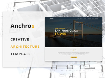 Anchro - Creative Architecture HTML Template architecture awesome clean colors html layout minimal responsive simple template webdesign