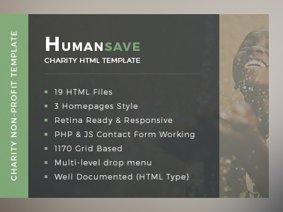 Humansave - Nonprofit Charity HTML Template charity color forms found rising nonprofit template theme webdesign website