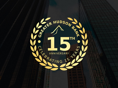 Greater Hudson Bank 15th Anniversary Logo