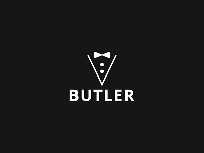 Butler Logo bow tie butler logo restaurant service