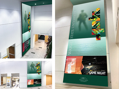 Wright State University Interactive Wall Concept college environmental design interactive wall ohio touchscreen ui ux video wall
