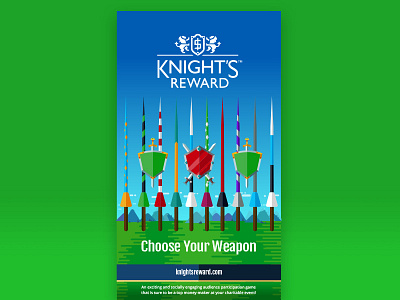 Knight's Reward Video Game Ad advertising branding concept videogame