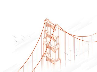Golden Gate Bridge golden gate bridge illustrator san francisco vector