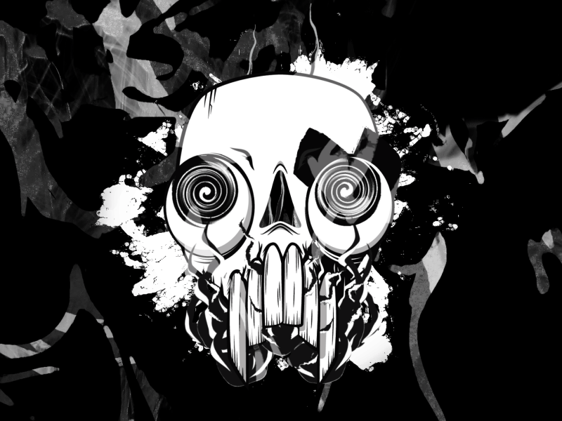 Anarchy Skull anarchy dark explosion fire illustration motion photography skateboard skull