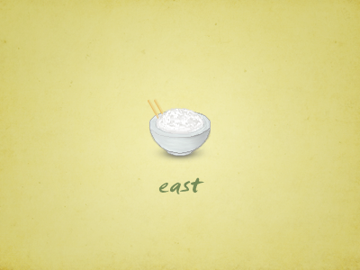 Eastvswestfood asian east east coast east coast vs west coast food photoshop pixel rice