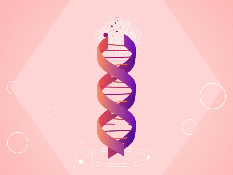 DNA lazy pleasure after effects animation design dna gif illustration logo motion vector