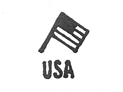 USA america flag hand drawn icon photocopied raw rough united states usa xerox