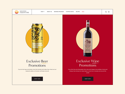 Website Design for Sunstone Liquor Store beer bottle e commerce liquor store online shop online store sale shop spirits uidesign uiux uxdesign website website design wine wineshop