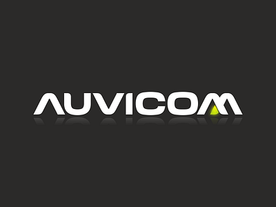 AUVICOM logo audio branding company logo devices electronic equipment font logo laconic logo logodesign logotype professional simple logo tech text only trademark vector video