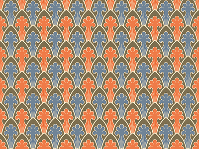 Old Russian ornamental pattern