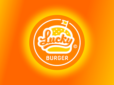 Lucky burger logo