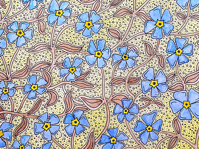 Forget-me-nots pattern