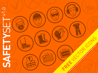 Safety icons. FREE free icon icon design icon set illustration vector