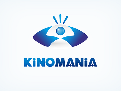 KinoMania logo alien branding character cinema design eye humor logo logodesign logotype mascot vector vector illustration