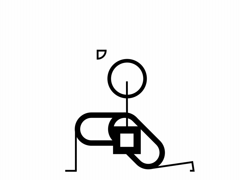 047/100 - Week of Workouts 047 100daysproject animation artbysambass blackwhite loops lunges weekofworkouts workoutcycles workouts
