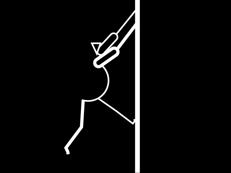 080/100 - Week of Climbing 080 100daysproject animation artbysambass blackwhite climbcycles climbing ladder loops weekofclimbing