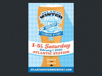 Atlanta Winter Beer Festival atlanta beer beerfest event poster festival poster