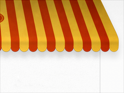 Store Awning awning noise red store yellow