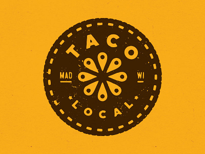 Taco Logo - Hat food geolocation lemon lime local locate logo taco tomato